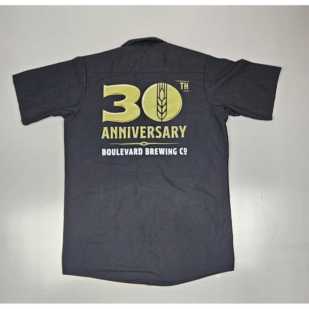 Boulevard Brewing‎ Beer Kansas City MO Button-Up Shirt Mens M. 30th Anniversary